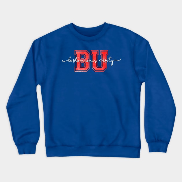 Boston University Crewneck Sweatshirt by doodlesbydani